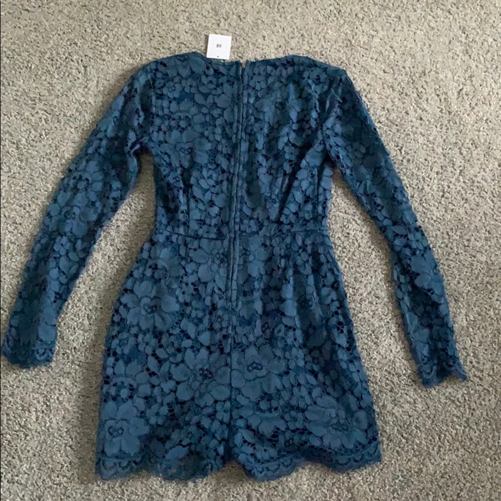 Urban Outfitters Blue Lace Romper; New with Tags - Picture 3 of 3